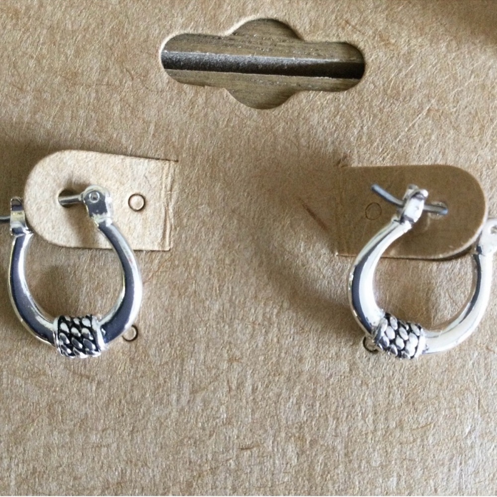 Delicate Silver Hoop Earrings